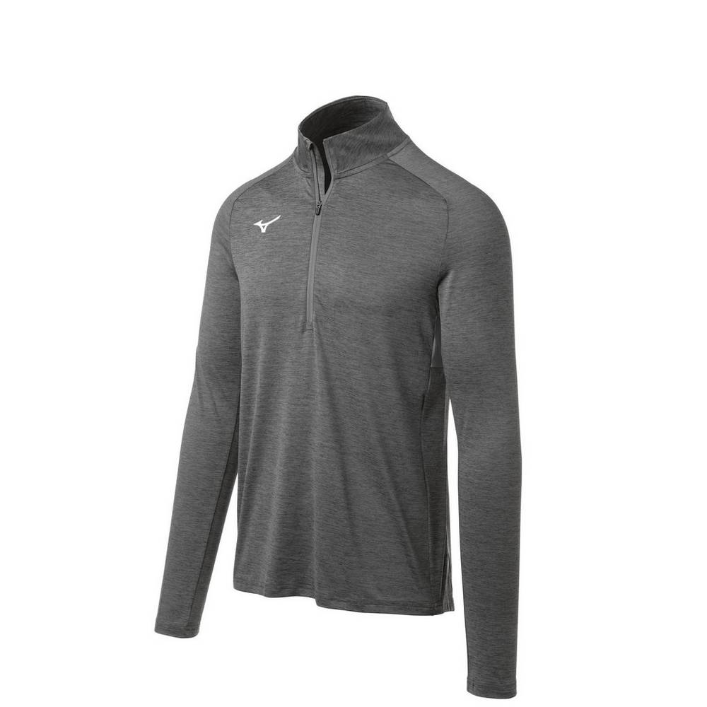 Mizuno Men's Alpha 1/2 Zip Pullover Grey (530054-RLK)